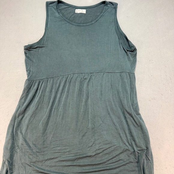 Maurices Dresses & Skirts - Maurices 24/7 Tank Maxi Dress XL Black Sleeveless Casual Slit Hem Stretch Comfy